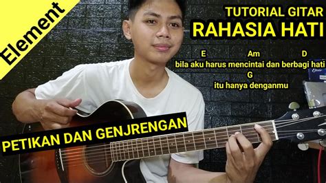 Chord gitar bila aku harus mencintai  Simak chord gitar dan lirik lagu rahasia hati yang dipopulerkan oleh element