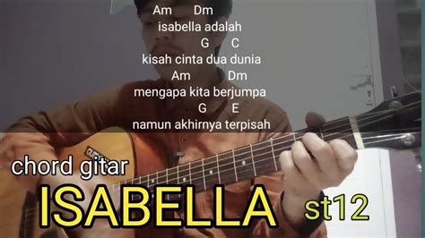 Chord gitar isabella  Baca Selanjutnya: Rayakan 8 Tahun Ciptakan Dampak Positif untuk Ekosistem, Shopee 12