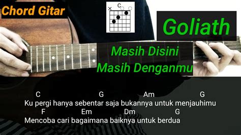 Chord goliath masih disini Chord Goliath - Cinta Monyet, Kunci Gitar chord dasar, Chord Dasar dan Lirik Goliath - Cinta Monyet ChordTela