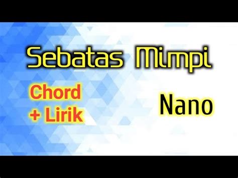 Chord jadikan aku kekasih hatimu  Aku menginginkan kamu