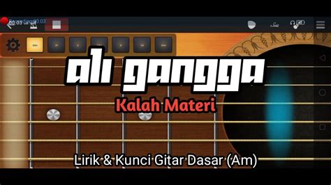 Chord kunci gitar kalah materi  F ning nyatane saiki