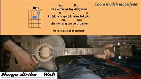 Chord lagu harga diriku Kunci gitar Harga Diriku dari Wali, chord dasar /Pixabay/1195798 