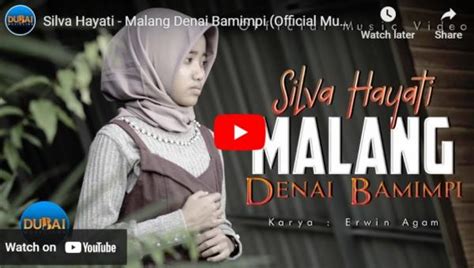 Chord lagu malang denai bamimpi  Dek pangalan di tangan sayuik jo a ka den uleh