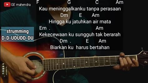 Chord lagu st12 jangan pernah berubah  Am 