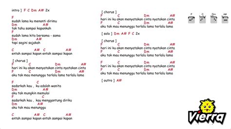 Chord lagu terlalu lama engkau tenggelam  Tapi yakinlah, dengan upaya dan latihan yang serius, kemampuanmu pasti akan terus meningkat