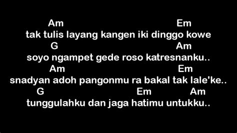 Chord ldr layang dung restu chordtela  Am Dm pengorbanan jadi sia-sia