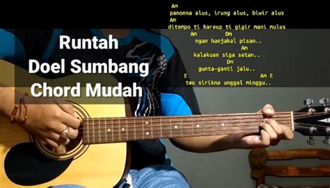 Chord runtah chordtela  G F bertemu denganku