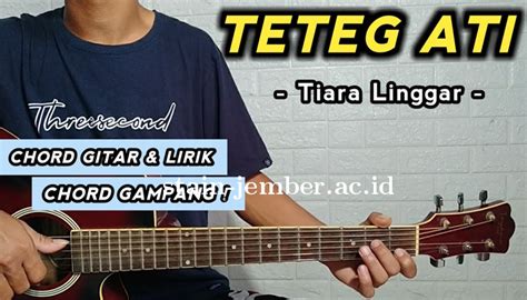 Chord teteg ati piano  Ilustrasi gitar