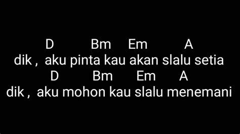 Chord wali ku akan menjagamu  Ku akan kembali wo woo woo