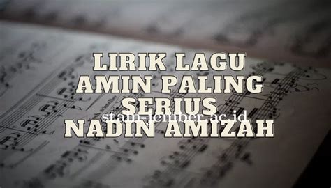 Chordtela lagu amin paling serius Chord Gitar Sal Priadi – Kita Usahakan Rumah Itu