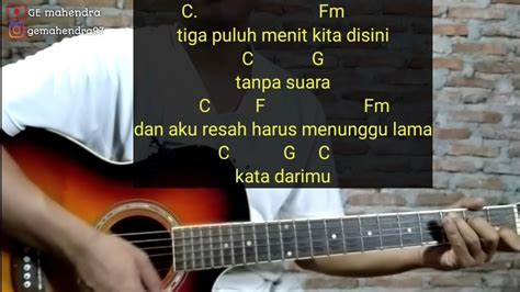 Chordtela pelangi di matamu  C F G