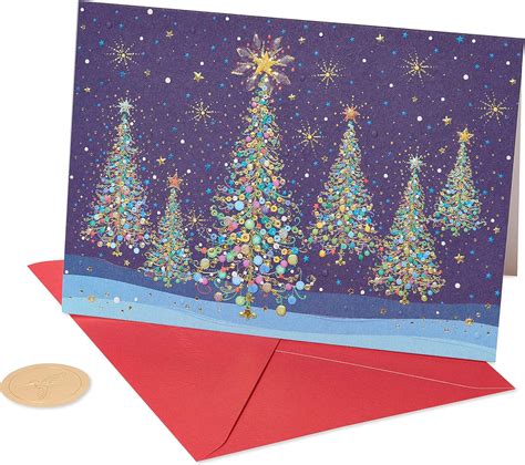 12ct Deluxe Christmas Holiday Gift Tags 3D with Foil & Glitter, Red
