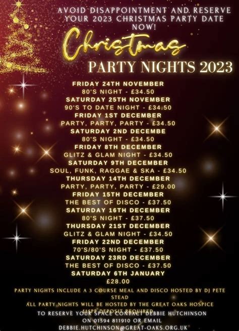 Christmas party nights 2023 dublin VIEW SAMPLE CHRISTMAS PARTY MENUS