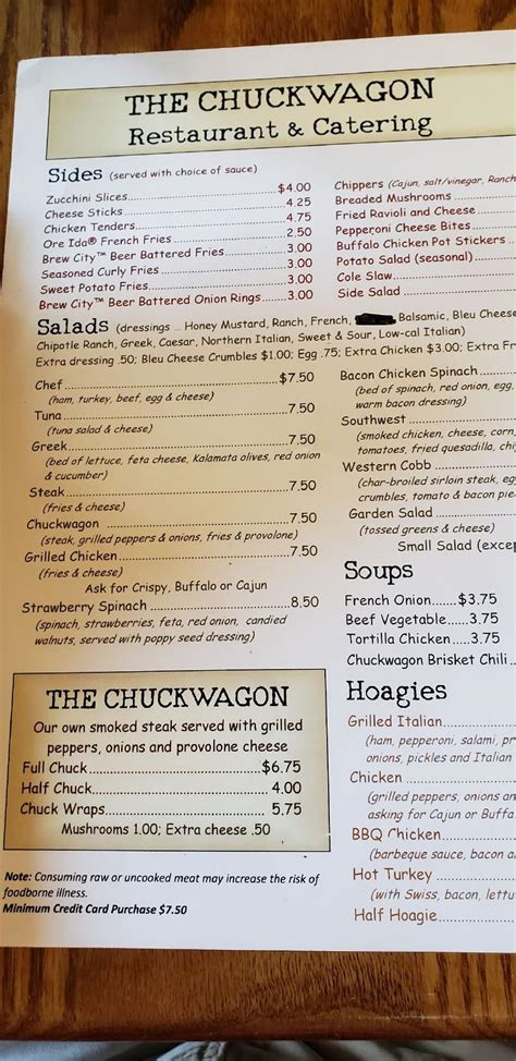 Chuckwagon somerset pa  Features