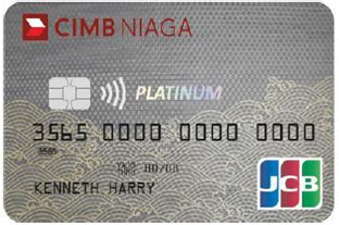 Cimb niaga jcb platinum  Hi Ko Edwin, setau saya ada rumor bahwa CIMB visa infinite & CIMB mastercard platinum akan bisa diajukan kembali di bulan september 2020 dengan design baru dan fitur pay wave