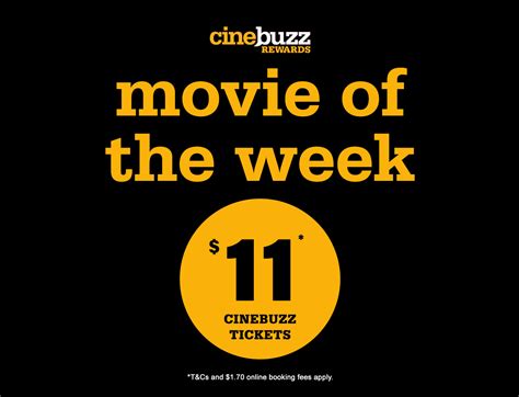 Cinebuzz movie of the week  Save on Movies Cinebuzz members only More info