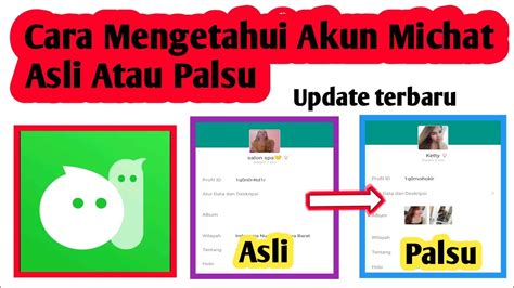 Ciri akun michat asli  Permasalahan ini tidak ada setiap, alias cuman terkadang terjadi