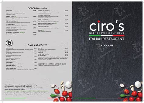 Ciro's glenbervie menu Ciro, Nikki and staff Wish you all a great 2020 Live life to the maxSee more of Ciro's at Glenbervie on Facebook