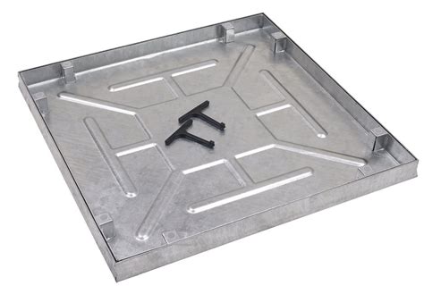 Clark drain key under cap cover  300mm Square to Round PP Manhole Cover & Frame (Domestic Driveway) 450mm 3