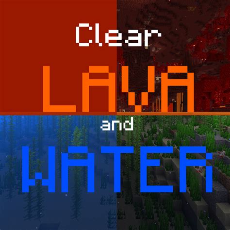Clear water and lava texture pack 6k 6