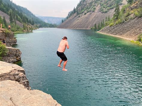 Cliff jumping fernie  Day 3 – 4: Waterton Lakes to Fernie