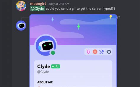 Clyde discord bot  Also, it's likely that Discord doesn't control the models at all, as running this kind of stuff at the scale they do is quite computationally (and therefore financially) expensive