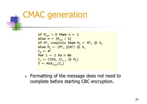 Cmac hash  Officially there are two OMAC algorithms (OMAC1 and OMAC2) which are both essentially the same except for a small tweak