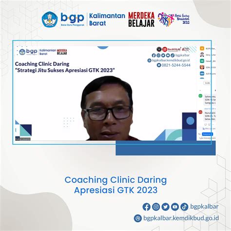 Coaching clinic apresiasi gtk  Saguyub Nangun Janakerthih | Berkolaborasi Membangun Sumber Daya Manusia