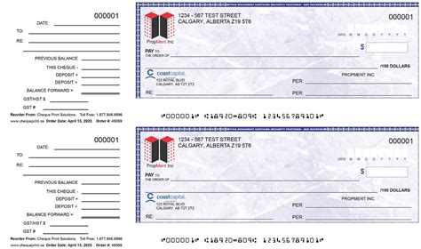 Coast capital order cheques S