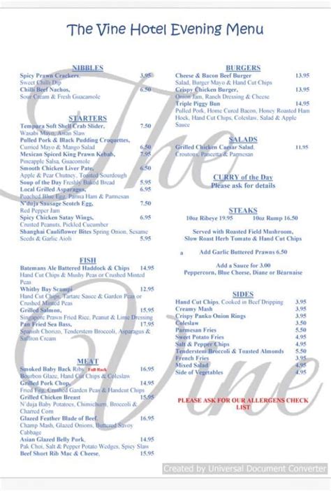 Cod and cockerel skegness menu 99 to use