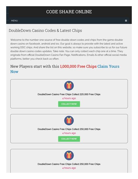 Codeshareonline  Real money slots online with bonus rounds Doubledown casino promo codes is a brand new website which will give you the opportunity to get doubledown promo codes every day by just visiting this website