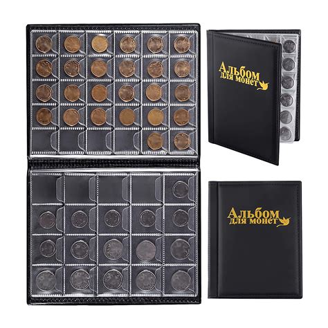 Manunclaims 120 Pockets Coin Holder Collection Coin Storage Album Book for  Collectors, Money Penny Pocket 