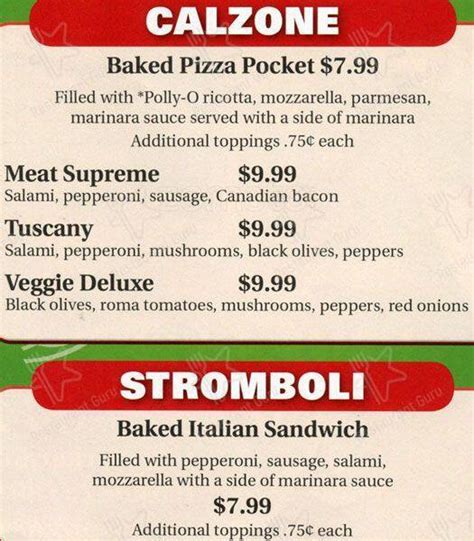 Colonna's pizza menu  We're near Fiddler's Green Amphitheatre and Greenwood Plaza