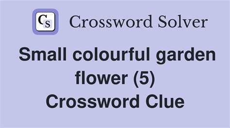 Colourful garden flower crossword clue  engagement to be married