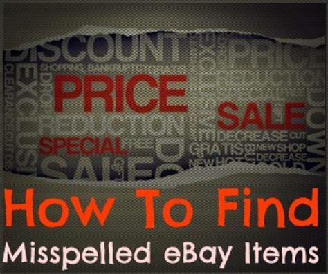 Commonly misspelled ebay items Typo Bargains is a brand-new startup website developed around the property of providing you access to Ebay listings which might features, well, typos and also misspellings