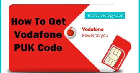 Como descobrir puk vodafone  As a mobile customer of Vodafone, select