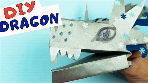 Como fazer fantoche de dragão de papel  Arte Da Sala De Crianças