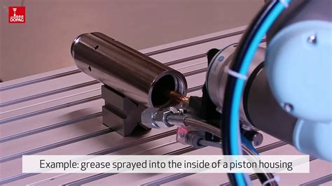 Contactless greasing  • For medium to high-viscosity and abrasive lubricants and greases • Interchangeable nozzle and valve pin • High accuracy and repeatability • Adjustable dosing volume • High performance and