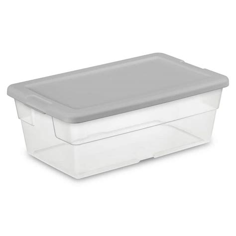 SOCKERBIT Storage box with lid, gray-green, 38x51x30 cm (15x20x11 ¾) - IKEA