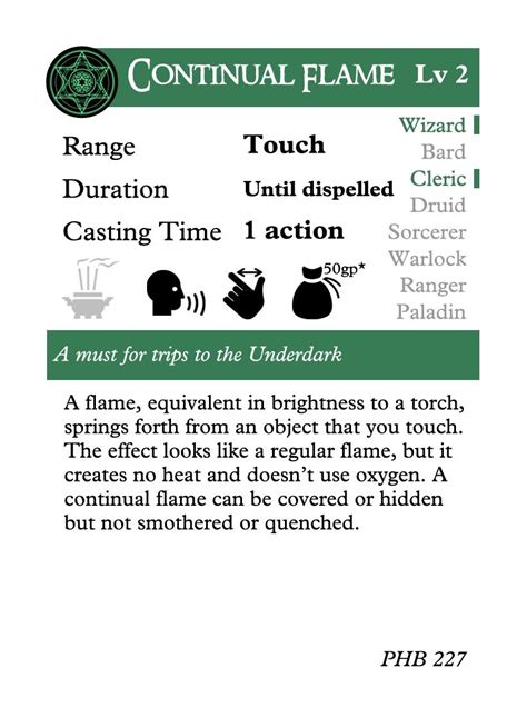 Continual flame pf2e 1