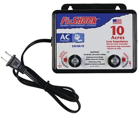 Continuous electric fence charger  It has a built in indicator light to let the user know it is working