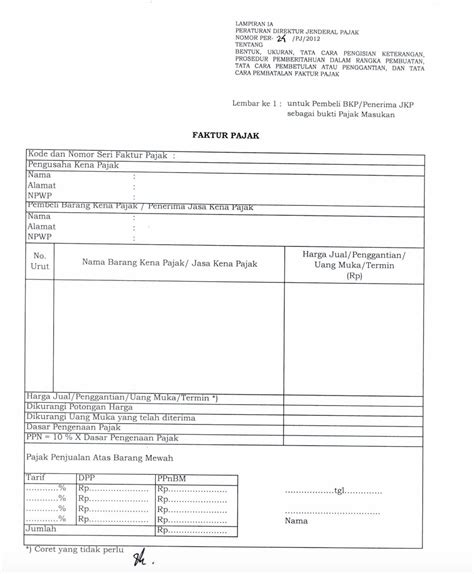 Contoh faktur pajak excel 0, pada update eFaktur 3