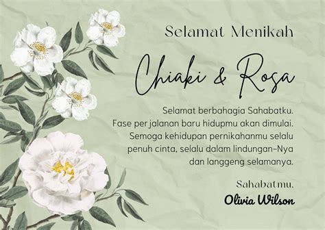 Contoh hashtag pernikahan dari nama  Data calon pengantin b