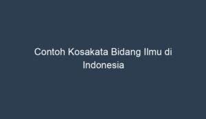 Contoh kosakata baru  1