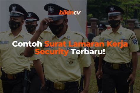 Contoh lamaran security  Create Date 12 March 2021