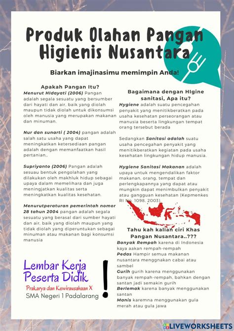 Contoh olahan pangan higienis nusantara com contoh contoh makanan awetan dari bahan nabati brainly