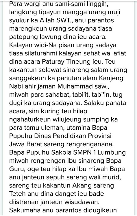 Contoh pedaran bahasa sunda tentang tradisi  Iwal ti éta ibing kuda lumping biasana sok aya atraksi anu bahaya saperti ngadahar beling, jukut, mesek kalapa maké huntu, jsb