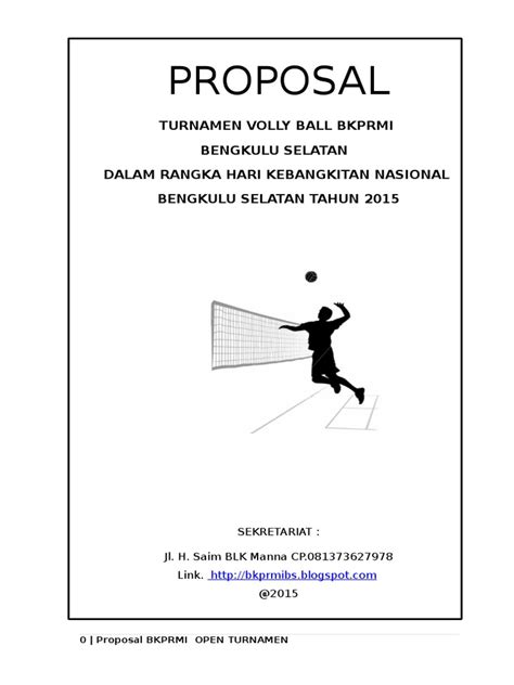 Contoh proposal bantuan dana volly ball blogspot