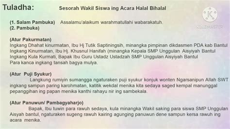 Contoh sesorah sabdatama adjar