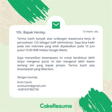 Contoh sms panggilan interview yang benar  Durasi Interview Telah Melewati Jadwal yang Sudah Ditentukan 2